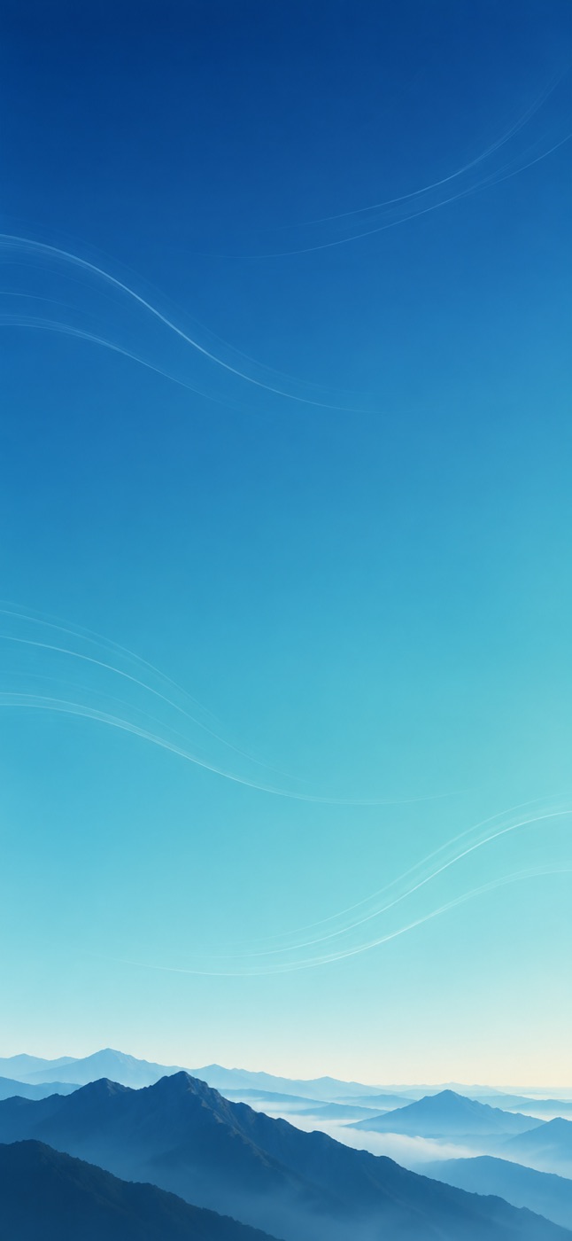 A ridge line under an open sky